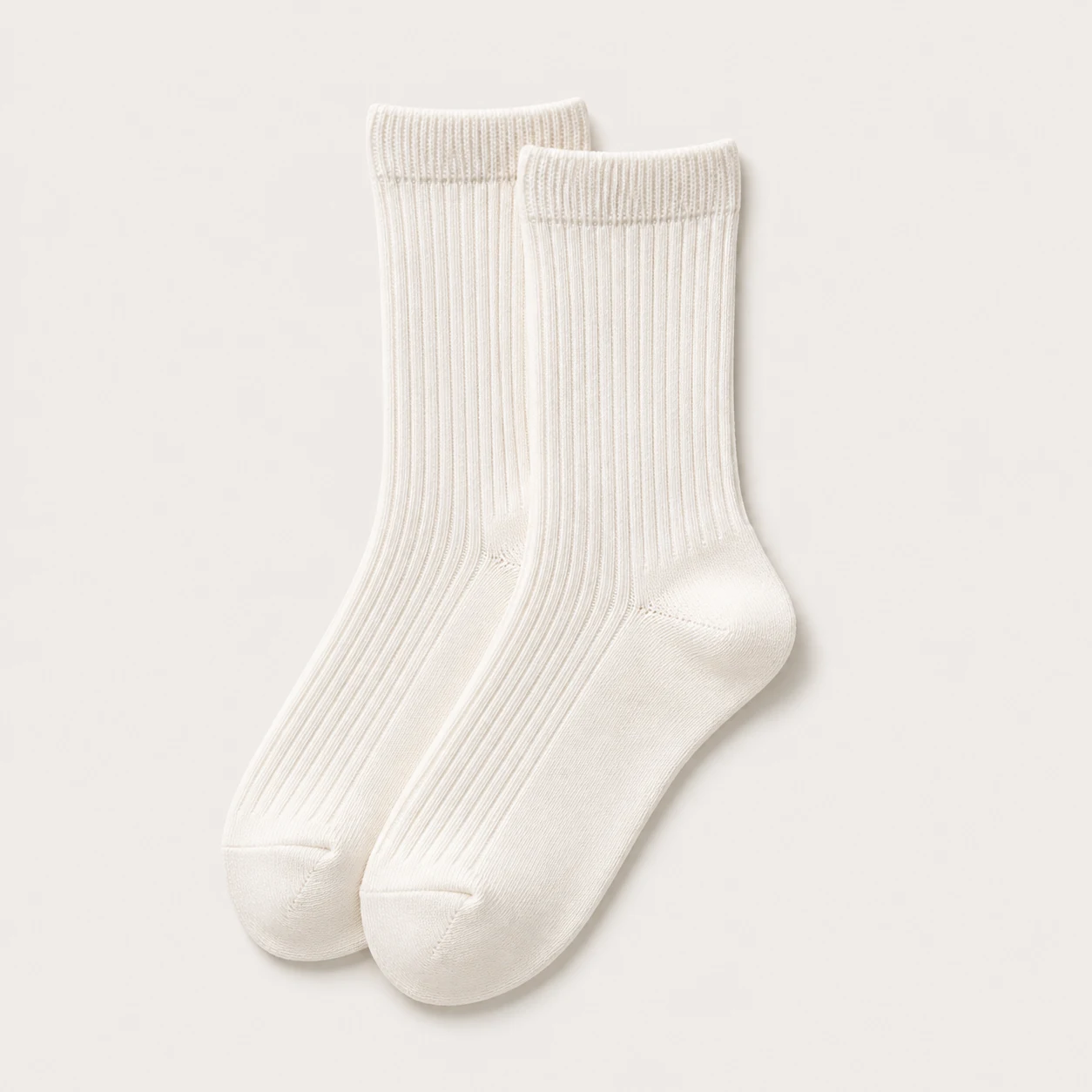 S-01 Rib Sock in Chalk