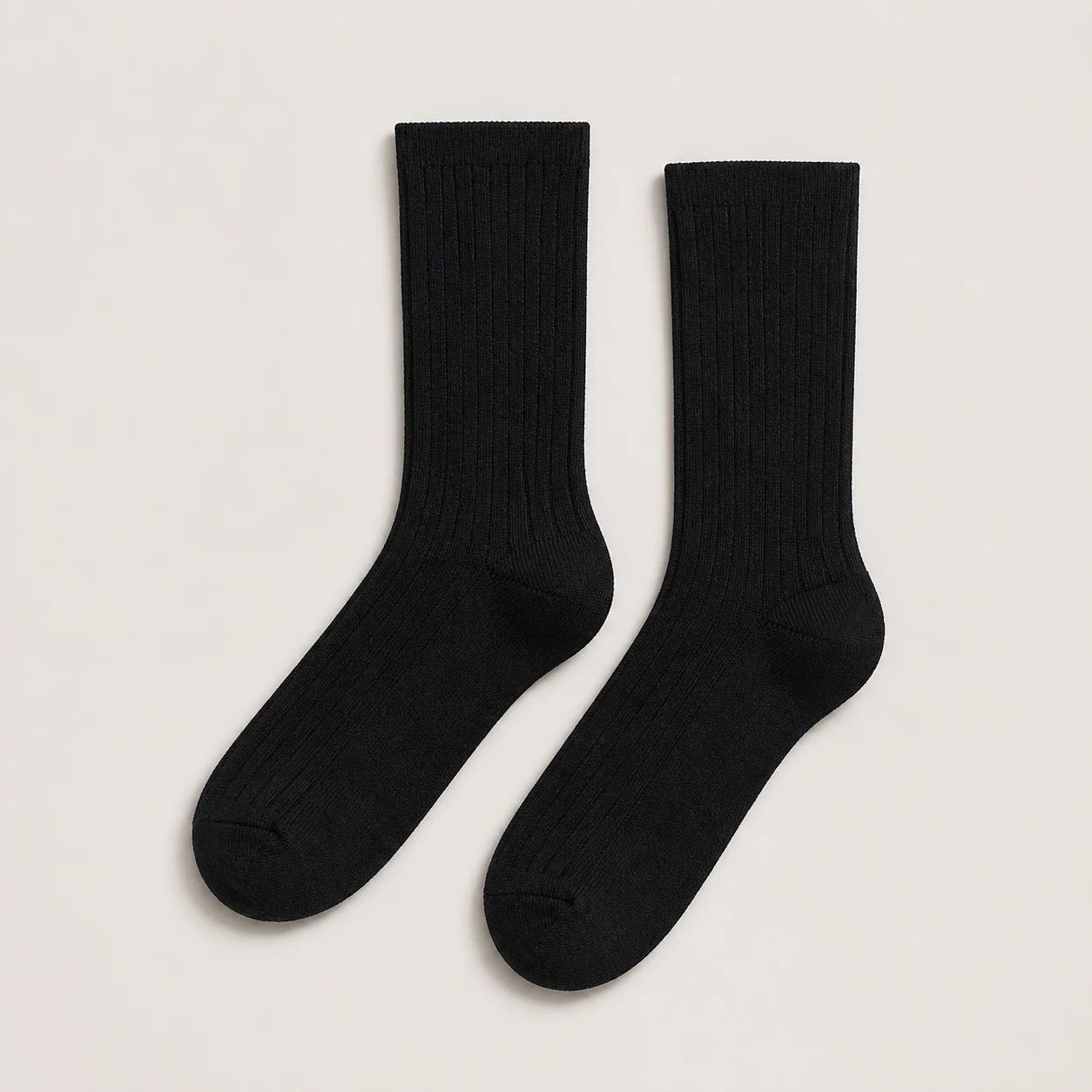 S-02 Rib Sock in Black